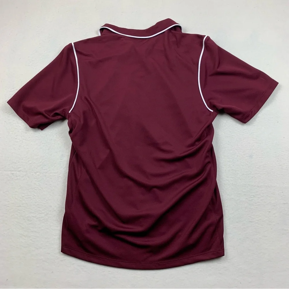 Nike Dri-Fit Polo‎ Men Medium Maroon Football Athletic Academia Millbury Woolies